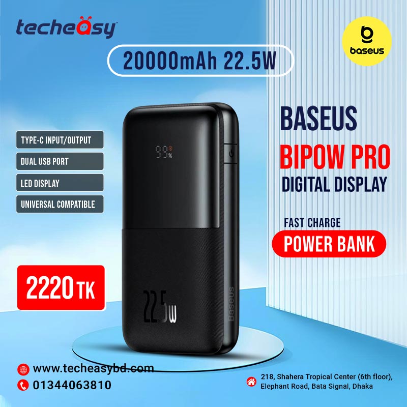 5 Baseus Bipow Pro Digital Display Fast Charge Power Bank 22.5W