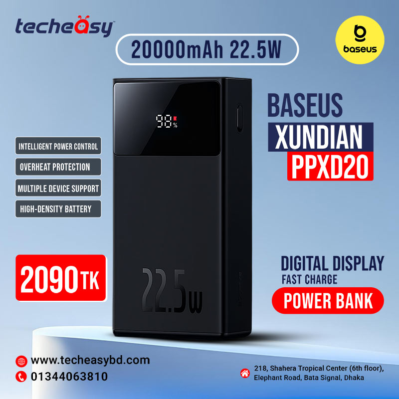 8 Baseus Xundian 20000mah Digital Display 22.5W Power Bank