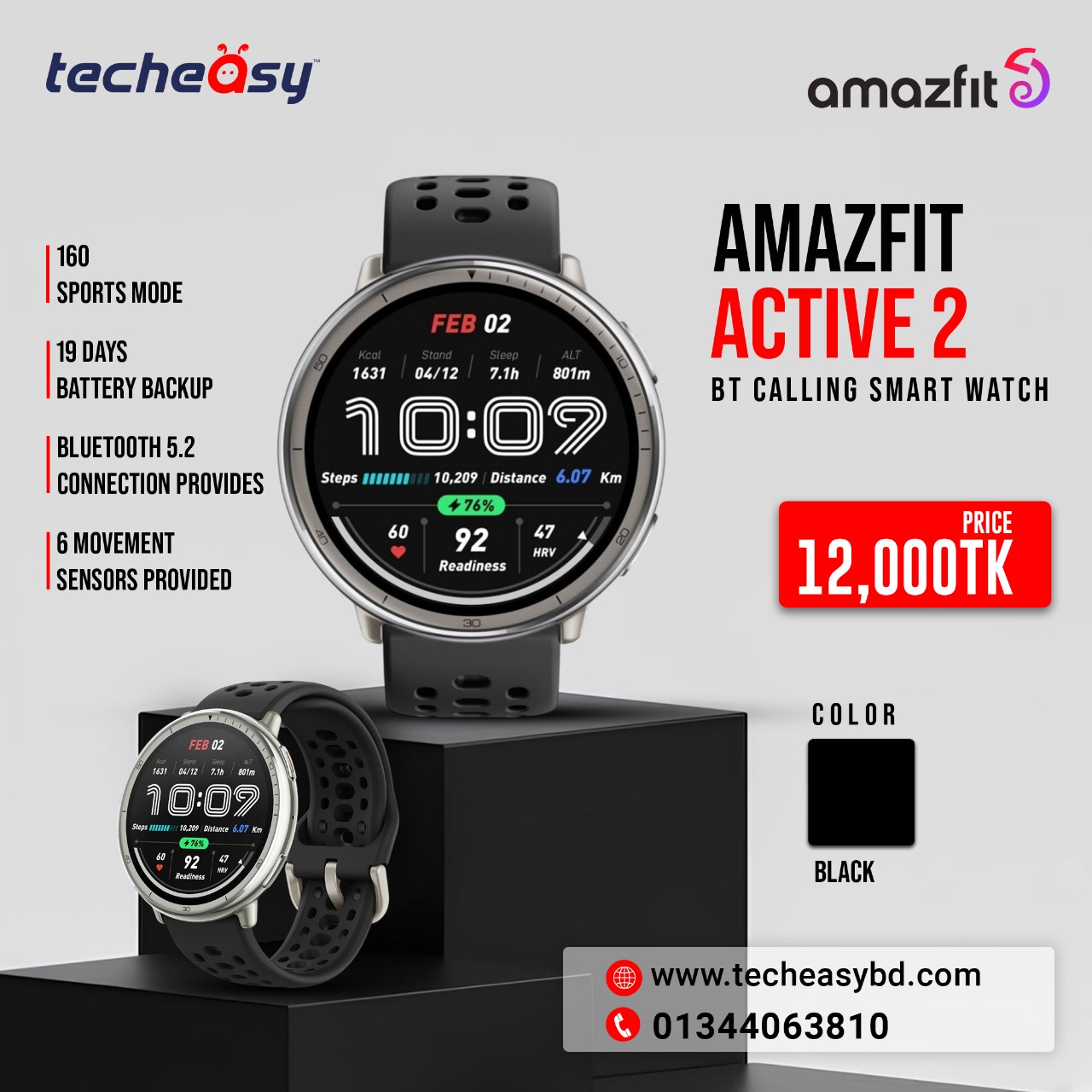amazfit-active-2 Amazfit Active 2 BT Calling Smart Watch