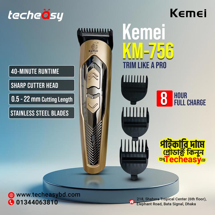 kemei-km-756-trimmer Kemei KM 756 Hair Trimmer And Clipper