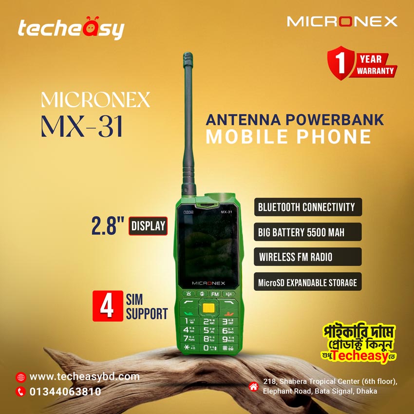 micronex-mx-31 (2) Micronex MX-31 Power Bank Button Mobile - Image 1